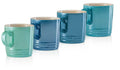 Le Creuset Becher Metallic Blau 350 ml - 4 Stücke