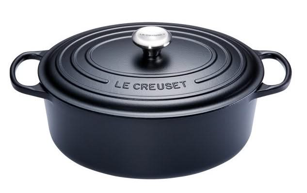 Le Creuset Bräter Oval Signature Matt Schwarz - ø 31 cm / 6.3 liter