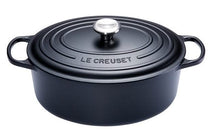 Le Creuset Bräter Oval Signature Matt Schwarz - ø 31 cm / 6.3 liter