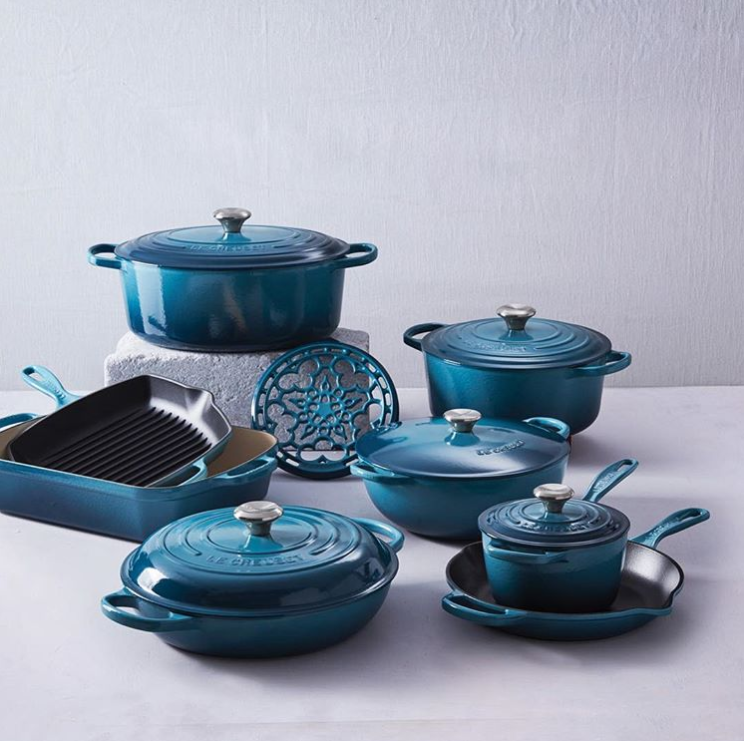 Le Creuset Servierpfanne / Mini-Bratpfanne - Signature - Deep Teal - ø 10 cm / 250 ml