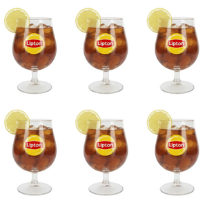 Lipton Ice Tea Kugelgläser - Transparent - 250 ml - 6 Stück