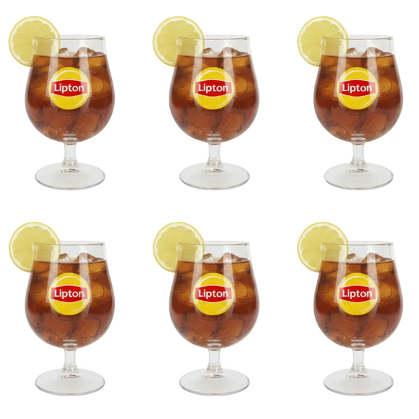 Lipton Ice Tea Kugelgläser - Transparent - 250 ml - 6 Stück
