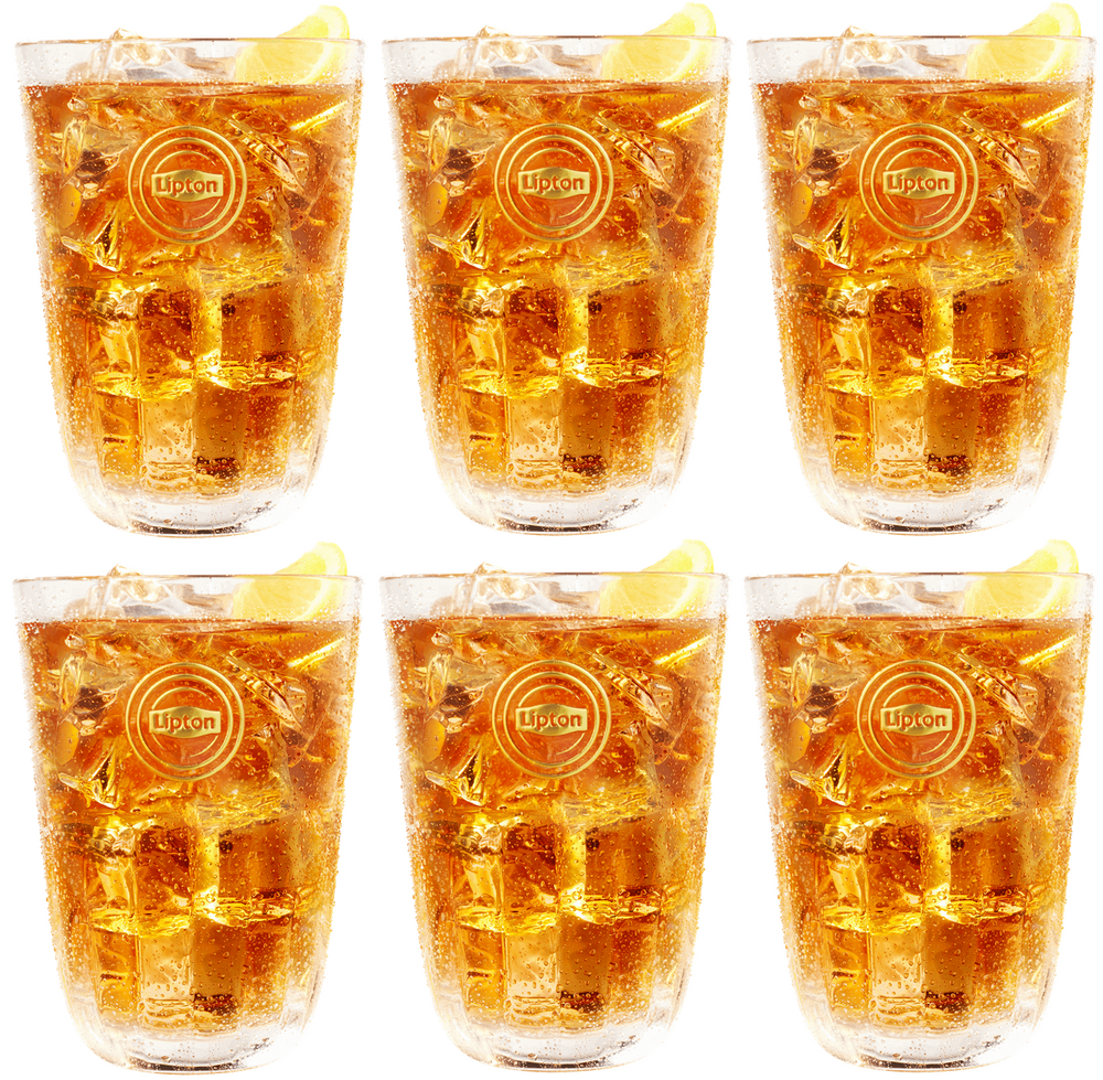 Lipton Ice Tea Gläser - Stapelbar - 370 ml - 6 Stück
