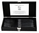 Laguiole Style de Vie Steakgabeln Luxury Line Black Ebony - 6 Stück