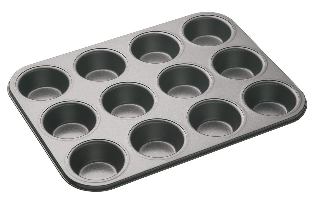 MasterClass Muffinform Stahl Antihaft 35 x 27 cm - 12er Muffinblech 