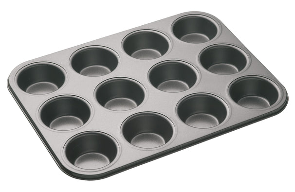 MasterClass Muffinform Stahl Antihaft 35 x 27 cm - 12er Muffinblech 