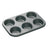 MasterClass Muffinform Stahl Antihaft 27 x 18 cm - 6er Muffinblech