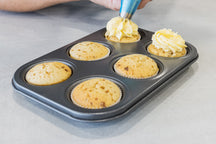 MasterClass Muffinform Stahl Antihaft 27 x 18 cm - 6er Muffinblech
