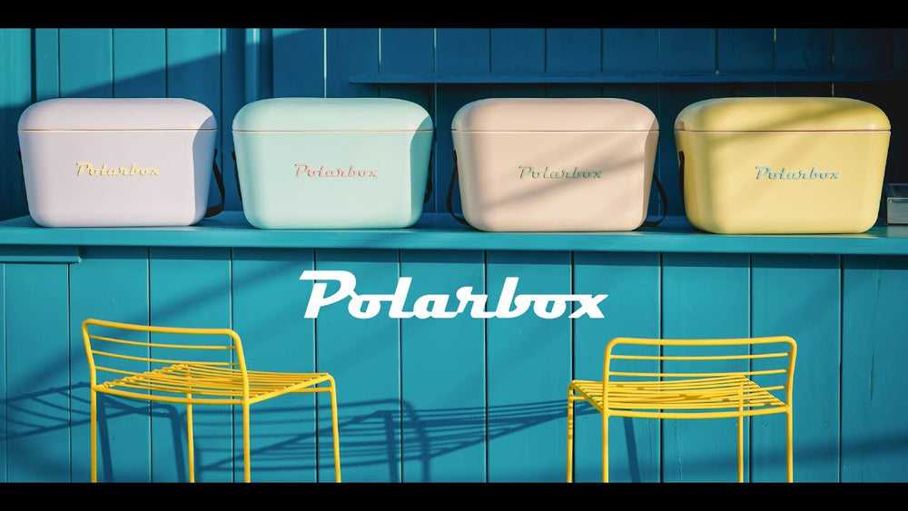 Polarbox Kühlbox mit Schultergurt - Marineblau Senf - 12 Liter