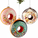 Nordic Light Weihnachtskugel-Set – Donuts – 3-teilig