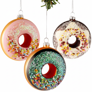 Nordic Light Weihnachtskugel-Set – Donuts – 3-teilig