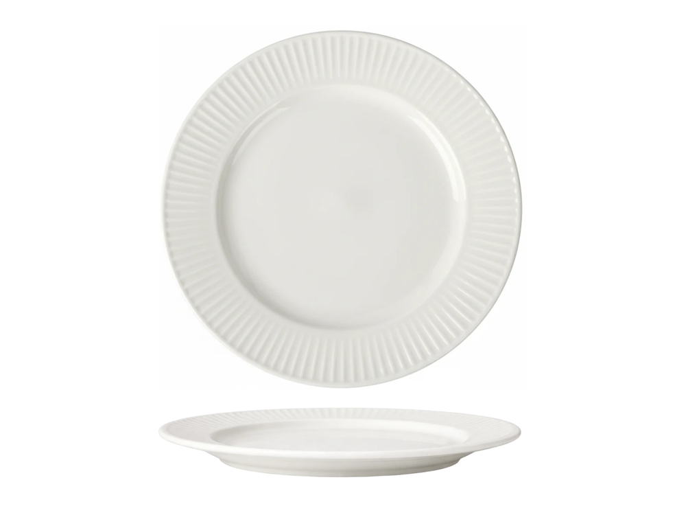 Cookinglife Frühstücksteller Porzellan New Bone Ø 20 cm - 6er Set - Weiß