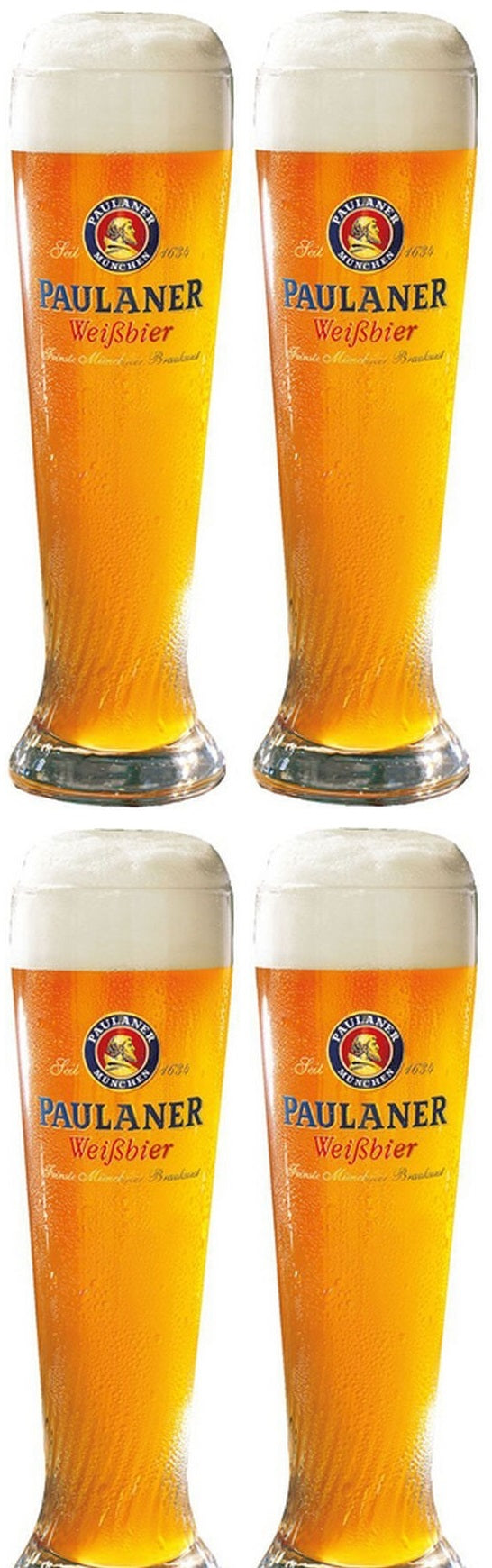 Paulaner Biergläser Weizen 500 ml - 4 Stück