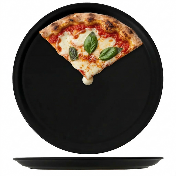 Cookinglife Pizzateller Schwarz ø 30 cm - 4 Stück