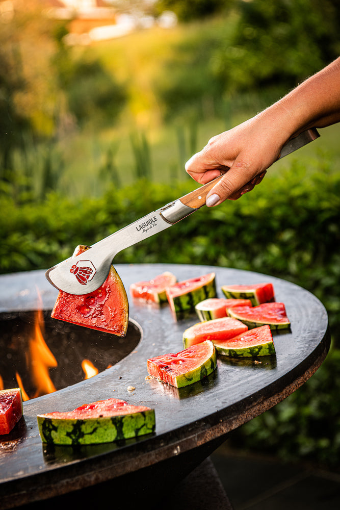 Laguiole Style de Vie Grillset der Luxuslinie – Olivenholz