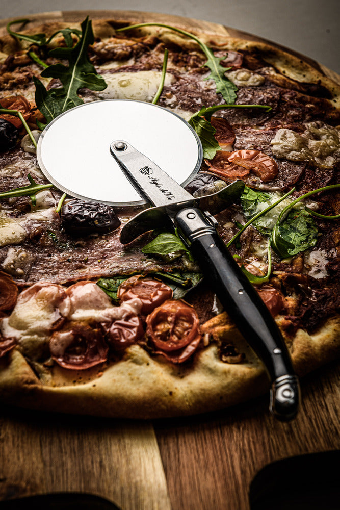 Laguiole Style de Vie Pizzaschneider Premium Line Schwarz