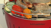 LotusGrill BBQ / Tischgrill Classic Hybrid - Gas oder Holzkohle - ø 35 cm - Anthrazit