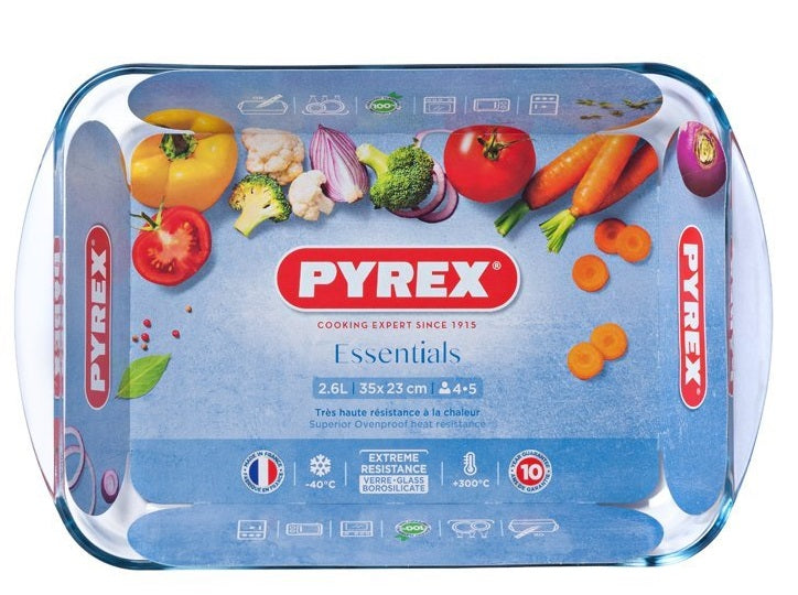 Pyrex Backform Essentials - 40 x 28 x 7 cm / 4.5 Liter