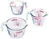 Pyrex Messbecher - mit Deckel - Classic Prepware hitzebeständiges Glas 1 Liter