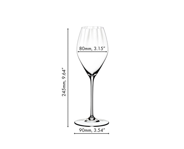 Riedel Wijnglazenset - Champagnegläser - Performance - 380 ml - 4 Stück