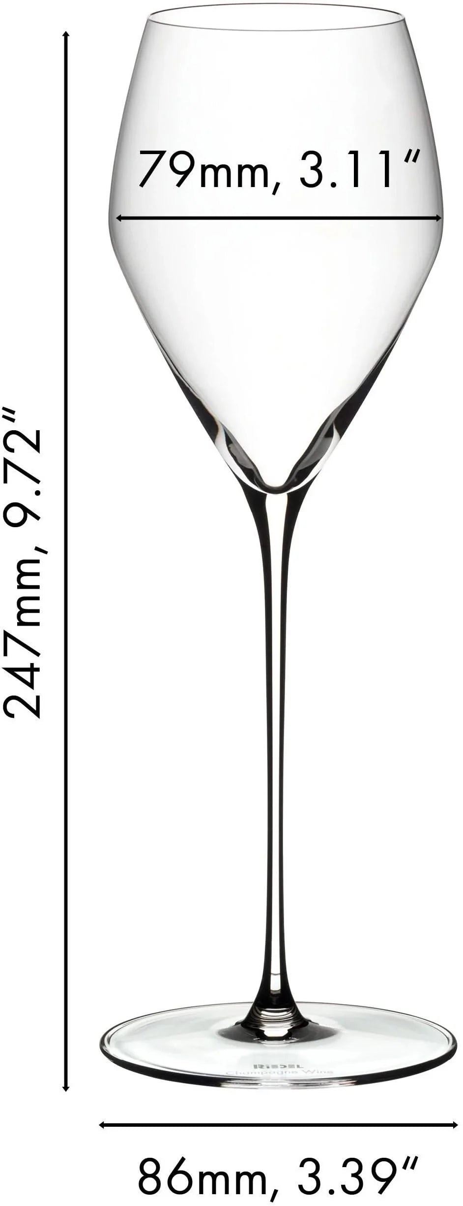 Riedel Weingläser Set - Champagnergläser - Veloce - 570 ml - 4 Stück