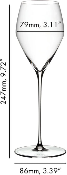 Riedel Weingläser Set - Champagnergläser - Veloce - 570 ml - 4 Stück