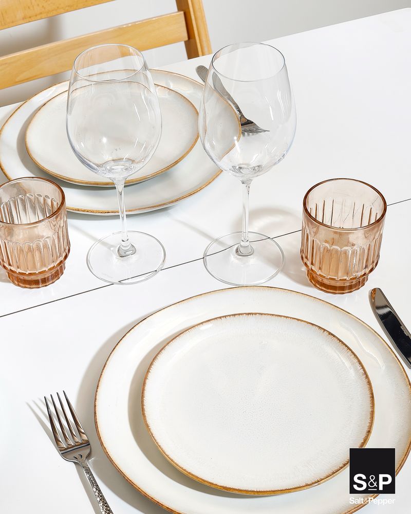 Salt & Pepper Speiseteller Artisan Weiß ø 28 cm - 4 Stück