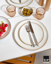 Salt & Pepper Frühstücksteller / Dessertteller Artisan Weiß ø 20 cm - 4 Stück
