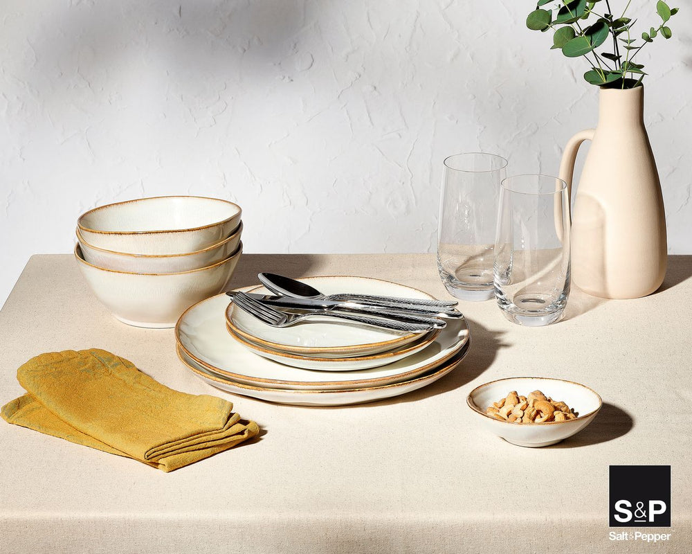 Salt & Pepper Frühstücksteller / Dessertteller Artisan Weiß ø 20 cm - 4 Stück