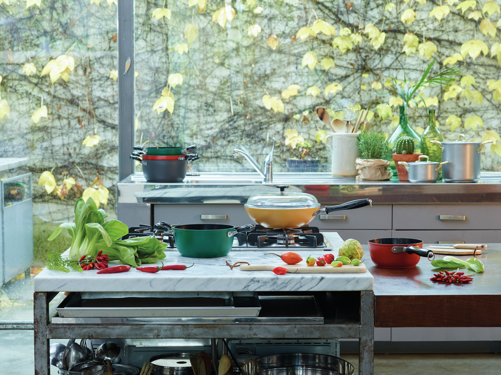 Sambonet Vintage Kochtopf Ø 18 cm Grün - Auch für Induktion geeignet