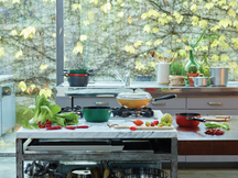 Sambonet Vintage Kochtopf Ø 18 cm Rot - Auch für Induktion geeignet