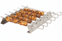 Cookinglife BBQ Spieße Fire & Flavour RVS 42 cm - Set von 6 mit Halter für Grillen