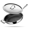 Stahl Cookware Hybrid-Bratpfanne – 28 cm – inklusive Deckel