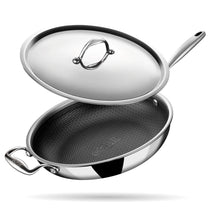 Stahl Cookware Bratpfanne Hybrid 28 cm – inklusive Deckel