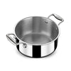 Stahl Cookware Dreifach-Pfannenset – 4-teilig – Kochtopf 18, 20 und 24 cm – Kochtopf 16 cm