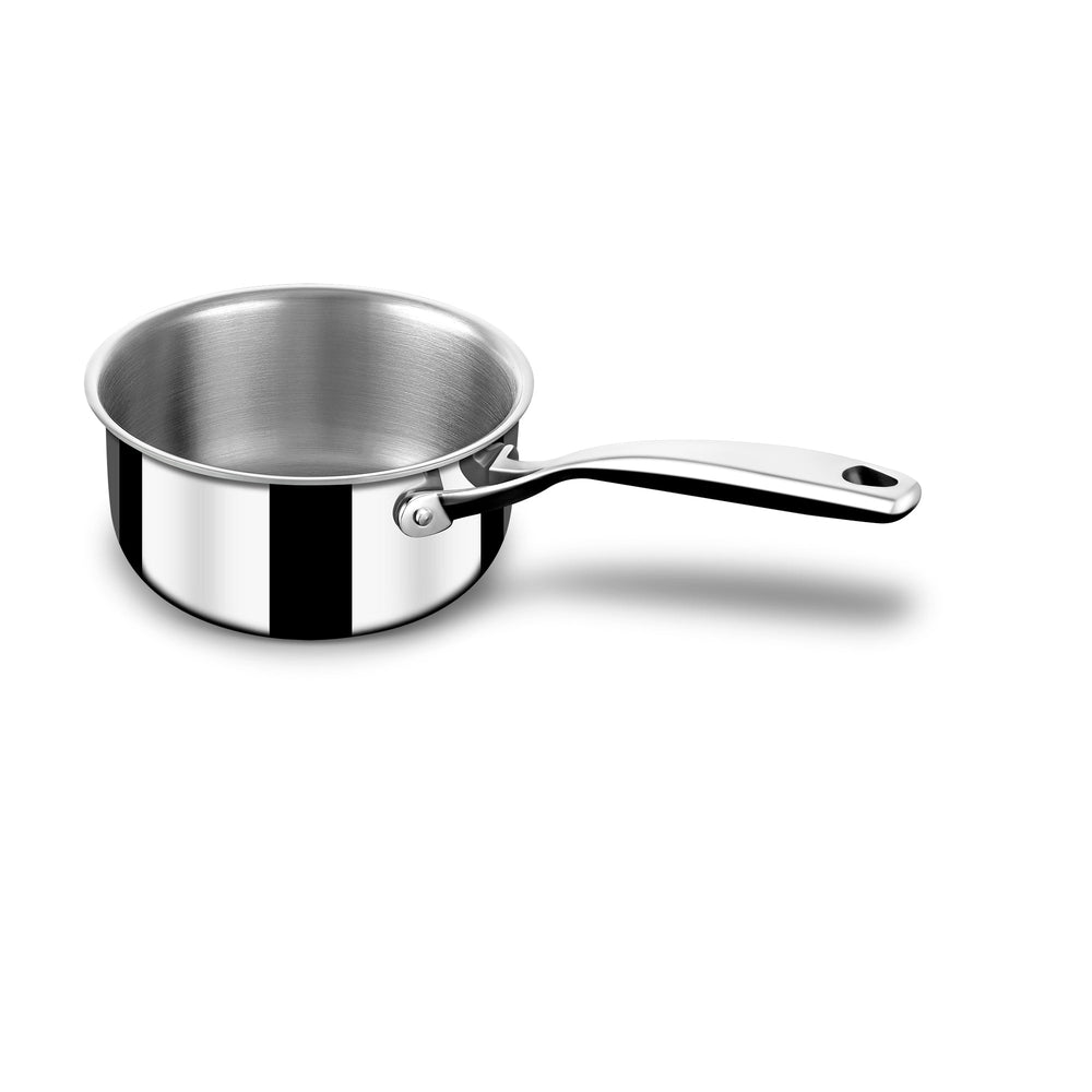 Stahl Cookware Dreifach-Pfannenset – 4-teilig – Kochtopf 18, 20 und 24 cm – Kochtopf 16 cm