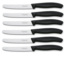 Victorinox Tomaten- / Wurstmesser Swiss Classic - Schwarz - 6 Stücke