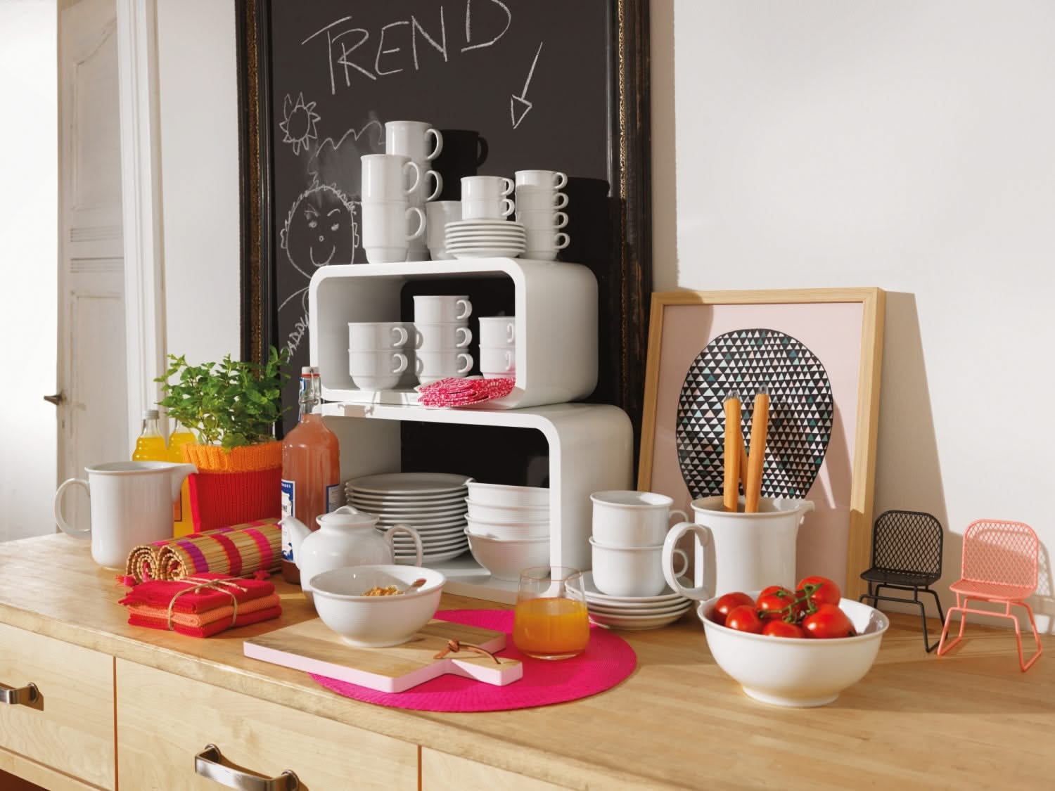 Thomas Trend Kaffeeservice 18-teilig Für 6 Personen – Porzellan Set Mit Tassen & Untertassen In Weiß