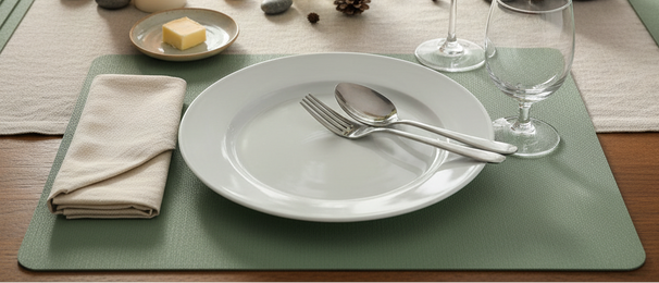 Cosy & Trendy Tischsets Lederlook Basil 43 x 30 cm - 6 Stück