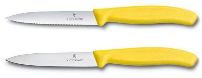 Victorinox Schälmesserset Swiss Classic - Gelb - 2-teilig