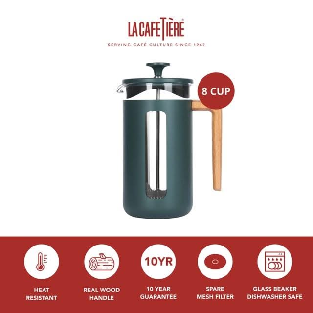 La Cafetière Cafetiere Pisa RVS / Grün - 1 Liter / 7 Tassen