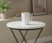 BonBistro Cappuccinotassen Yong Squito 300 ml - Weiß - 6 Stück