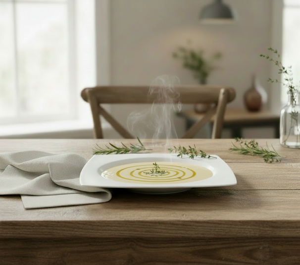 BonBistro Pastateller Yong Squito 27 x 27 cm - Weiß - 6 Stück