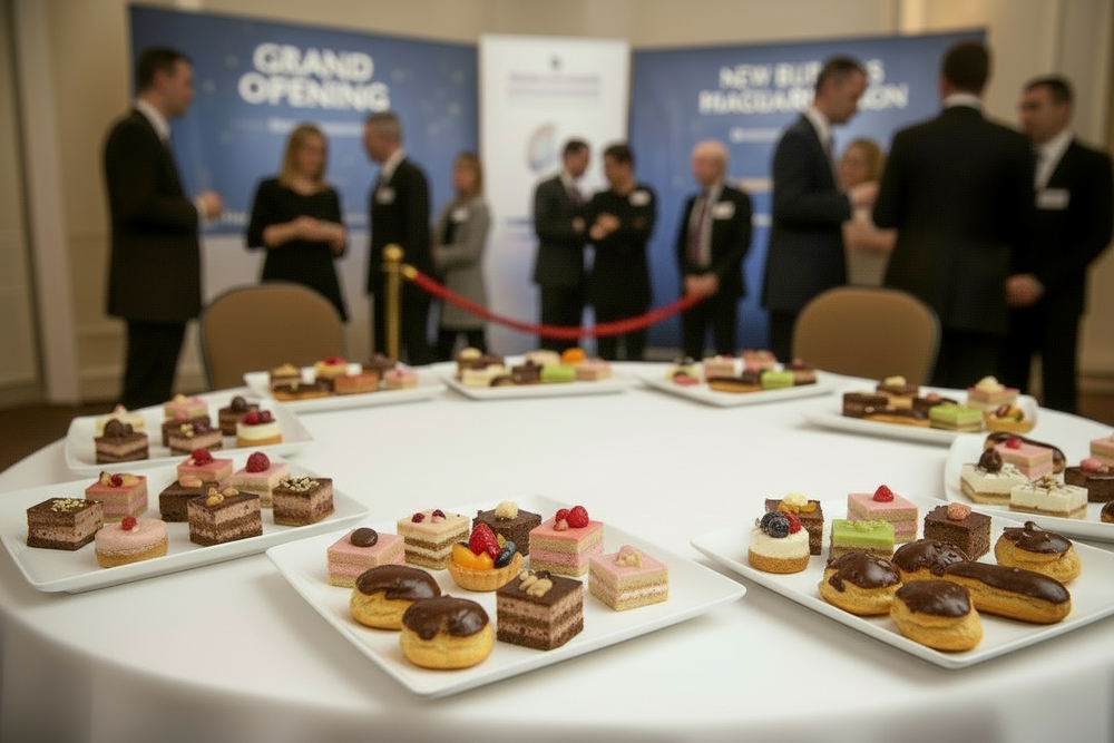 BonBistro Petitfour Teller Yong Squito 10 x 10 cm - Weiß - 6 Stück