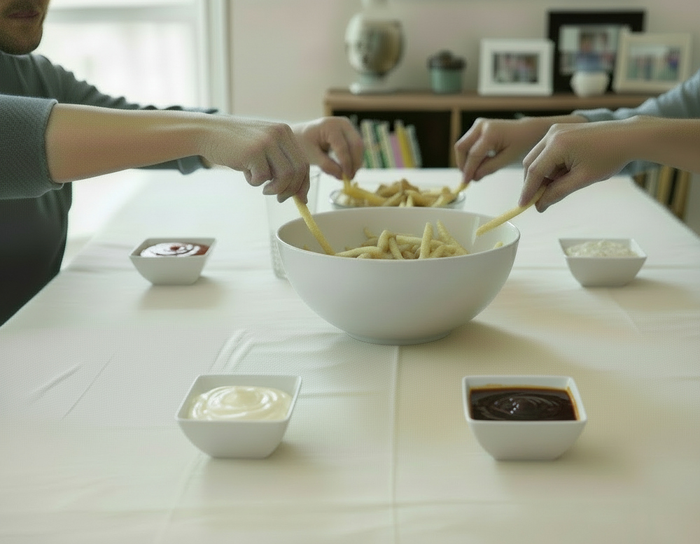 BonBistro Yong Squito Dipschalen 10 x 10 cm - Weiß - 6er-Pack