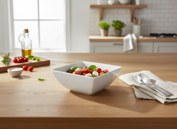 BonBistro Yong Squito Schalen 14 x 14 cm - Weiß - 6er-Pack