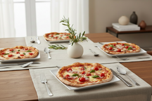 BonBistro Pizzateller/Platzteller Yong Squito 30 x 30 cm - Weiß - 2er-Pack