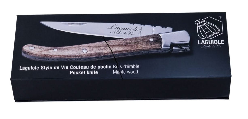 Laguiole Style de Vie Taschenmesser Ahornholz